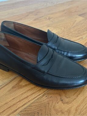a. testoni Dark Brown Leather Loafers